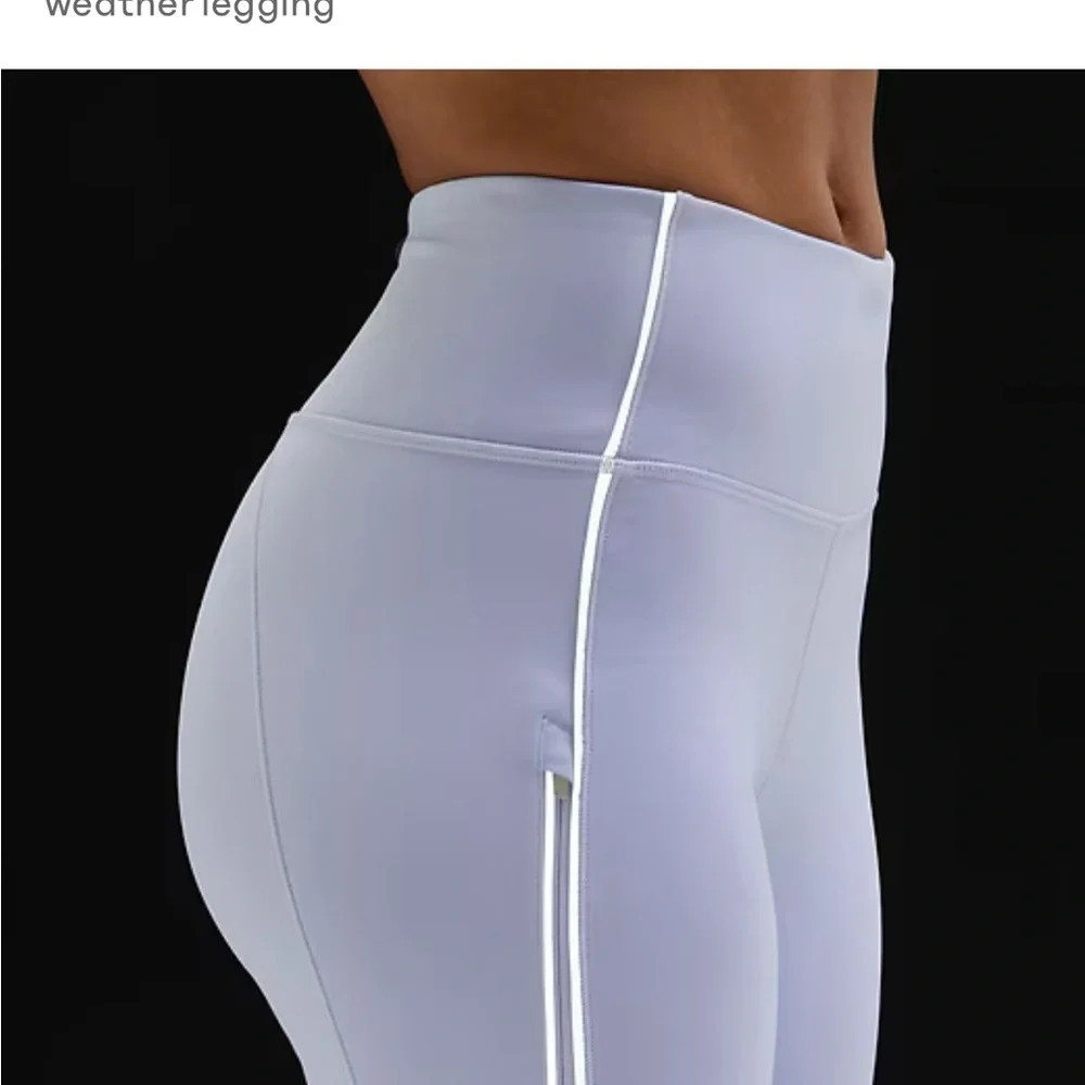 Athleta Rainier High Rise Reflective Stripe Legging - Picture 3 of 16